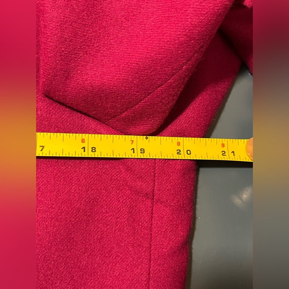 Pendleton 100% Wool Raspberry Blazer - image 8
